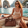 Sac cabas pour femme Tote Land Chatain Camel - Mac Douglas